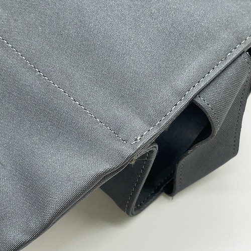 Auth CHANEL Letter Logo Nylon Gray Water-Bottle Card Waist Bag W/Box BLR-002 - Picture 7 of 16