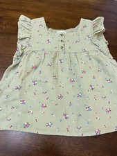 Girls Cat  Jack Green Shirt Medium 8 NWT