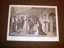 Brera Art Exhibition 1876 Baptism in the Catacombs Ceccarini Painting