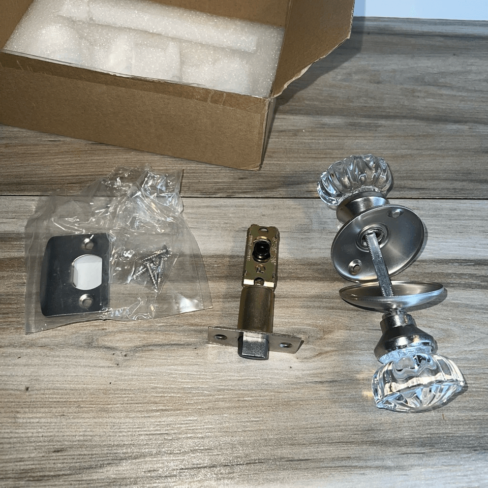 Crystal Style Glass Door Knob Privacy Door Knobs Interior Door