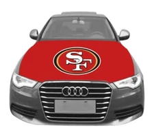 San Francisco 49ers Car  Auto Hood Cover Sports Flags Flags 60” X 48”  Fan
