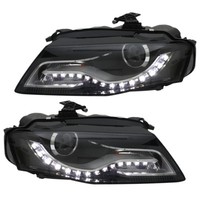 Scheinwerfer DRL LED Tagfahrlicht R87 FüR Audi A4 B8 8K Bj. 08-11 Schwarz