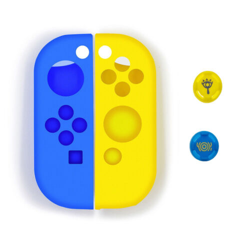 Silicone Soft Case For Nintendo Switch Oled Joy-con Skin Protective Cover Caps - Picture 10 of 70