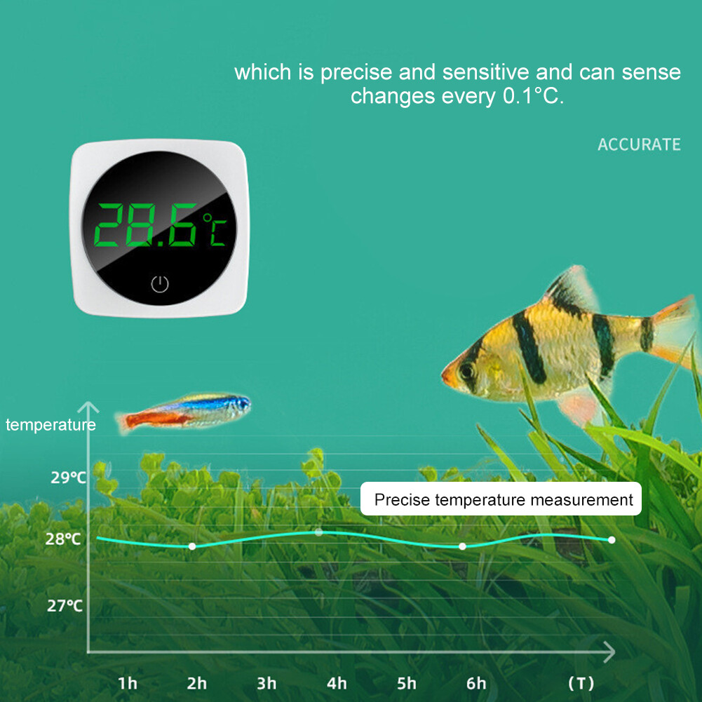 ABS Fish Tank For Outside Cordless Digital Aquarium Thermometer Mini