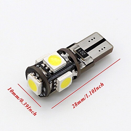 2- T10 168 194 LED License Plate Light Bulb Part Luces 6k WHITE Chevy Silverado - Picture 4 of 4
