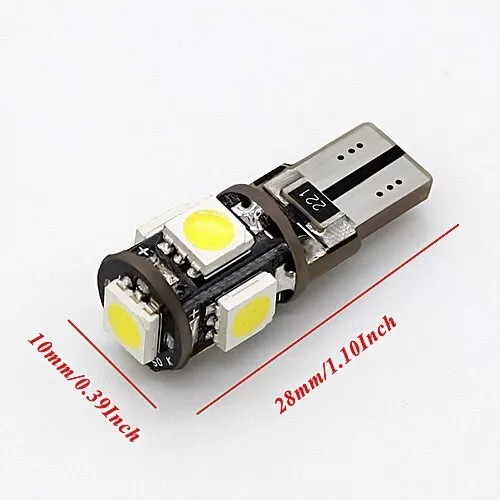 Fit Nissan Kicks 21 2022 2023 2024 194 LED Matrícula Repuesto Bombillas BLANCO Foto 4 de 4