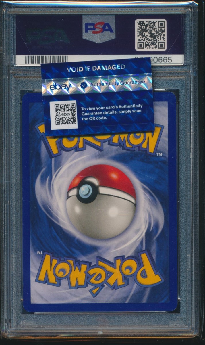PSA 8 CHARIZARD 1999 Pokemon Base Unlimited #4/102 Holo BLACK DOT