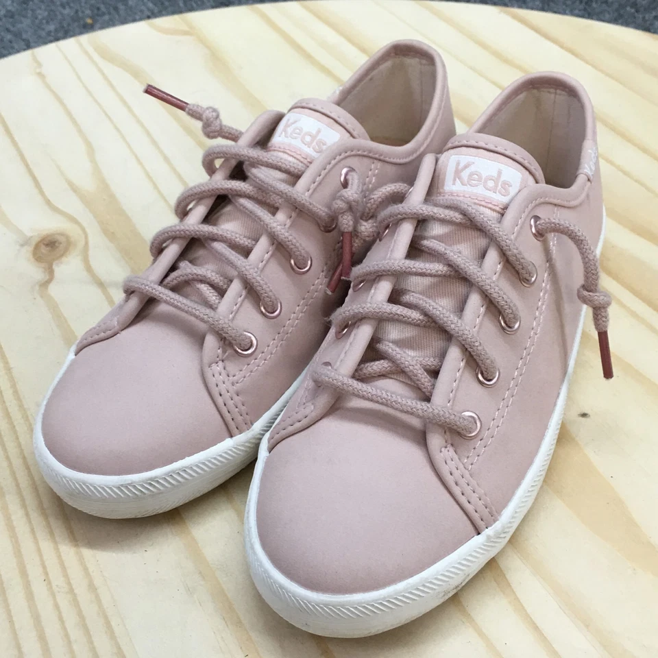 Zapatos Keds Juveniles 1 M Starserve Informales Tenis Cómodos Rosa Con Cordones Parte Superior Baja Foto 4 de 4