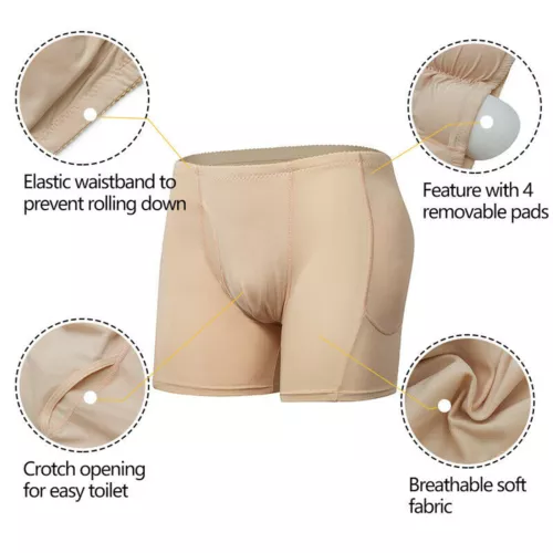 Herren Po Push Up Unterhose Höschen Padded Unterwäsche Butt Lifter Body Shaper - Bild 5 von 30