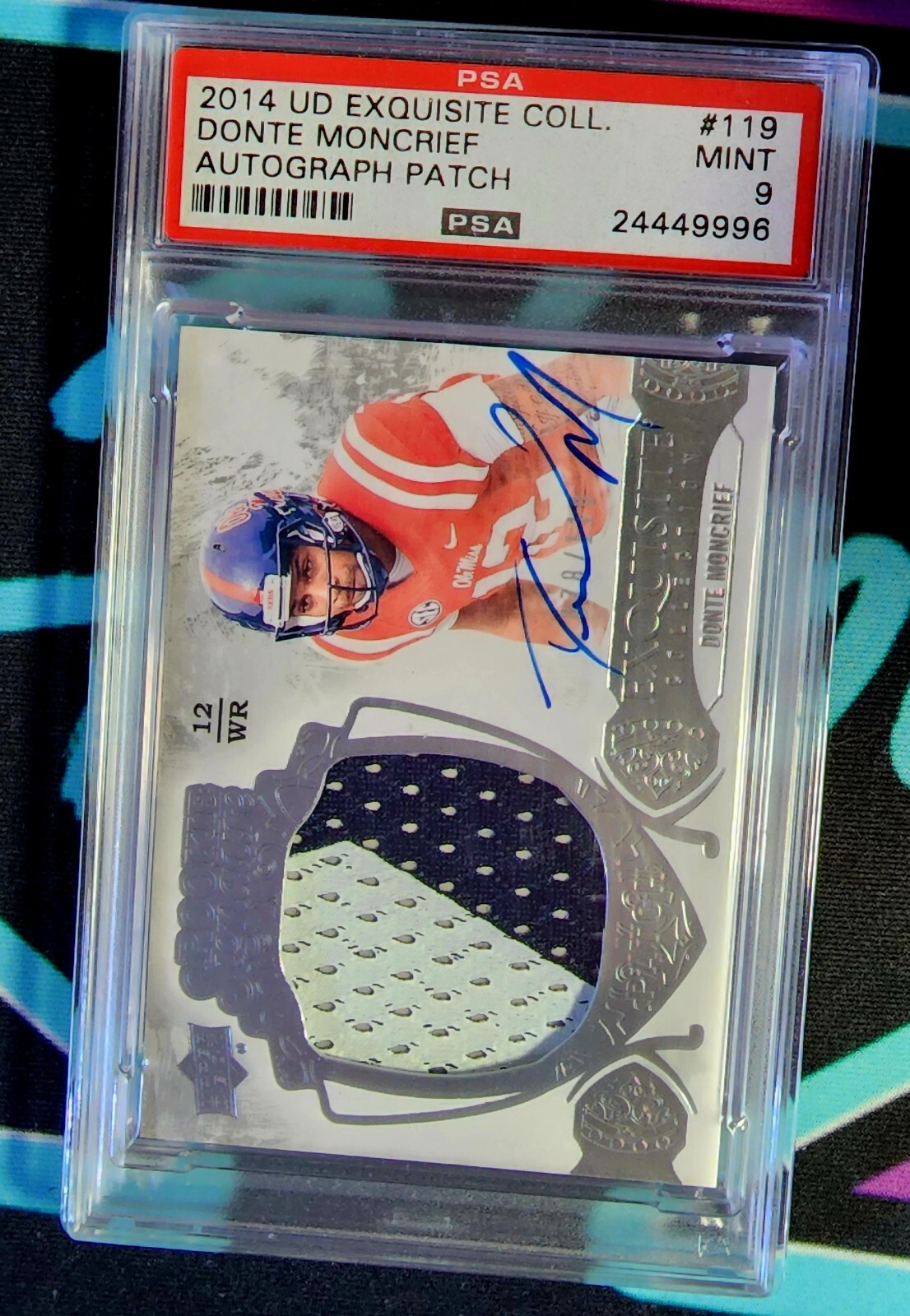 Donte Moncrief Upper Deck Exquisite Collection #119 Autograph Patch