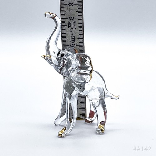 2er Juego Vintage Figuras de Cristal Elefante & Caballo Miniatura Glaskunst - - Picture 11 of 11