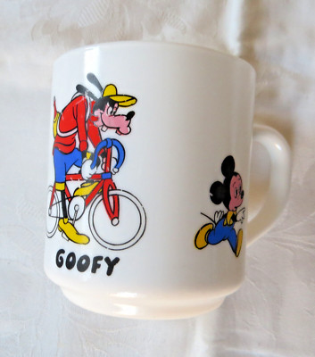 Goofy Pluto und Micky Tasse 1987 Walt Disney Company