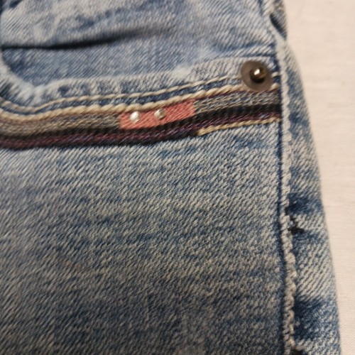 Girls Blue Jean Shorts Size 7/8 Mossimo Co Stretch Denim Distressed Light - Picture 3 of 10