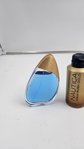 NAUTICA AQUA RUSH GOLD set New - Picture 2 of 8