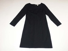 J. Crew Women's Ponte Shift Dress Size XS Long Sleeves Black Above Knee X-Small