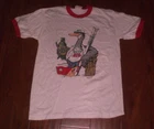 MOLSON BEER WHITE T-SHIRT - VINTAGE - MEDIUM -  LARGE - XLARGE