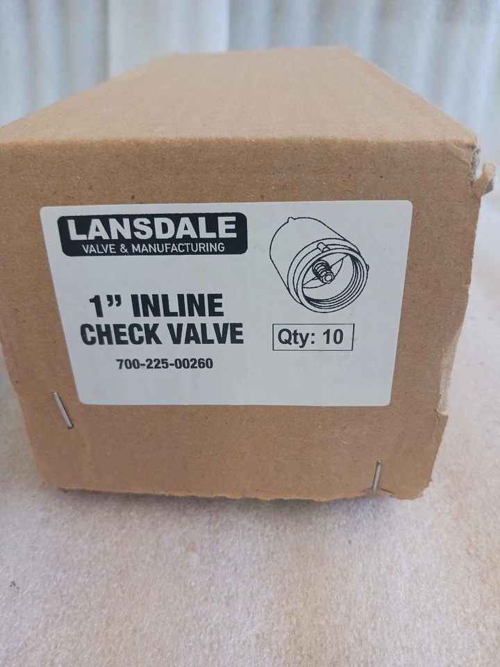 10 Inline Spring Check Valves 1"  Lansdale Fire Sprinkler   (1D) - Image 3 of 3