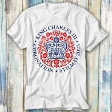 King Charles III Coronation Souvenir T Shirt Meme Gift Top Tee Unisex 1071
