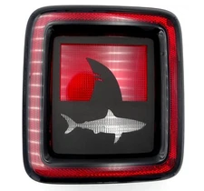 Shark tail light covers / fits 2018-24 jeep Wrangler / JL