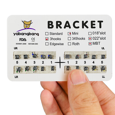 Apparecchio Dentale Bracket Con Gancio Brackets Ortodontici Autoleganti ROTH MBT 022 - In Metallo, Confezione Da 20 Pezzi! Attacchi Dentali Con Gancio - Foto 6