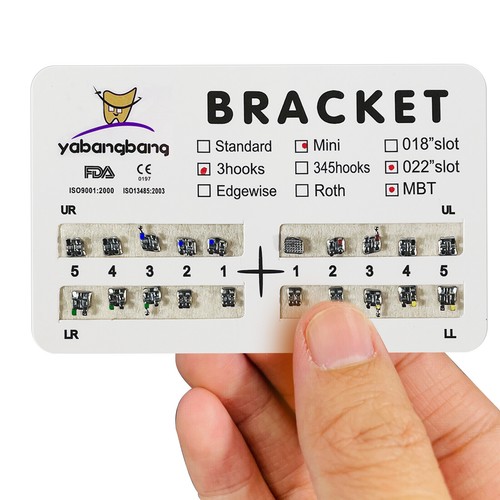 1-100 packs Dental Orthodontic Brackets Braces Mini Roth/MBT .022 Hooks 3-4-5 po - Picture 22 of 25