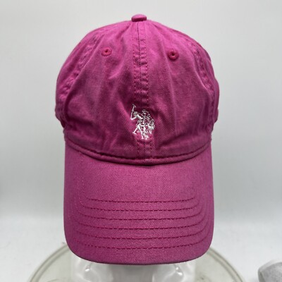 US Polo Assn Womens Adult Hat Baseball Cap PInk