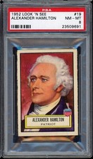 1952 Look 'n See #19 Alexander Hamilton PSA 8 *d2