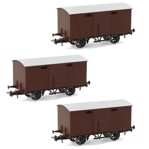 3pcs HO Scale 1:87 20ft Box Car Wagon 20' Rail Carriage Model Freight Cars - Picture 18 of 18