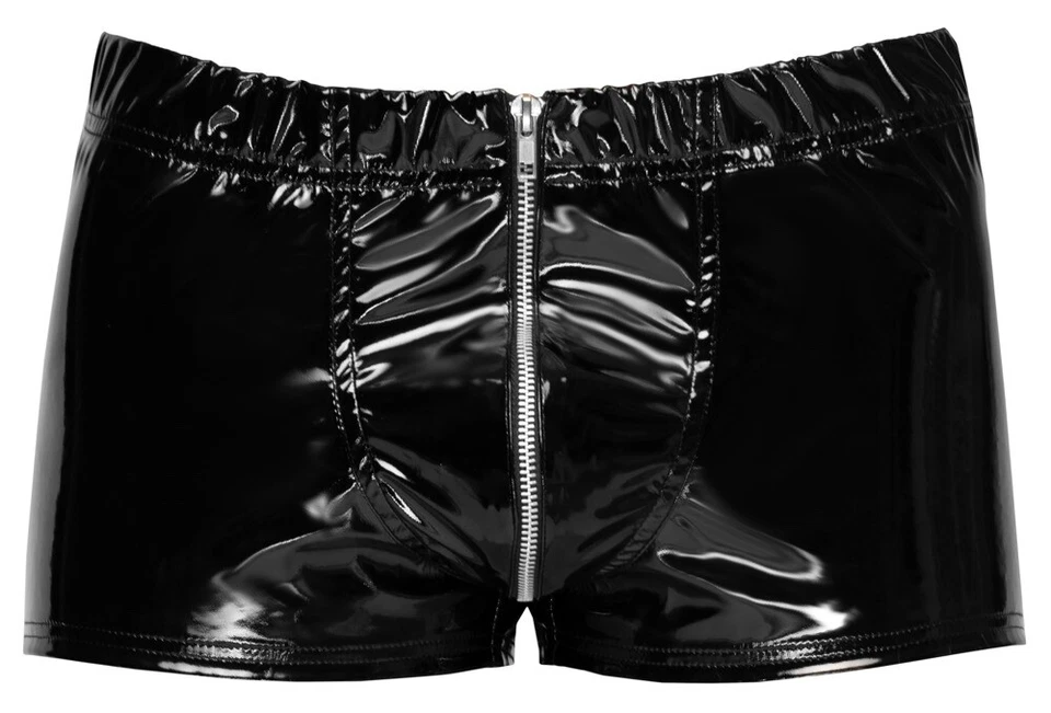 Herren Pant Lack Zipper  Unterwäsche  Gay Slave Bdsm Pride Gear Glanz Fetish - Bild 4 von 4