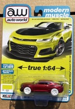 AUTO WORLD Modern Muscle 2019 Nickey Chevy Camaro ZL1 1LE ULTRA RED CHASE