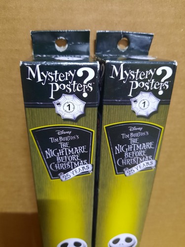 Tim Burton Nightmare Before Christmas 25 Years Mystery Posters 12" X 18" Series1 - Picture 5 of 8