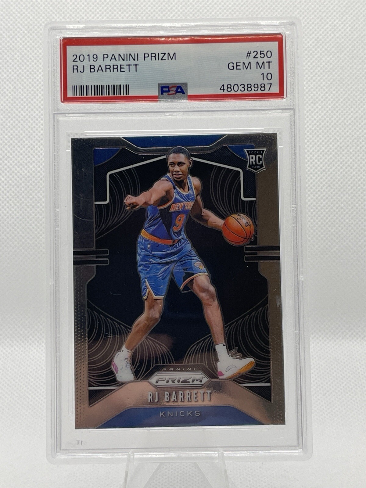 2019 Panini Prizm RJ Barrett #250 Rookie Card PSA 10 GEM MINT Knicks Raptors