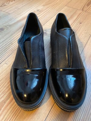 Lederschuhe Damenschuhe NEU Gr. 37 Girotti Italien Handmade  Schwarz casual