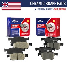 Front Rear Ceramic Brake Pads Set For Ford Edge 2.0L Lincoln Nautilus MKX