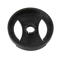 Black Plastic Vinyl Record Centre-Hole Adapter 45RPM 38x7.2x7mm 7 Inch