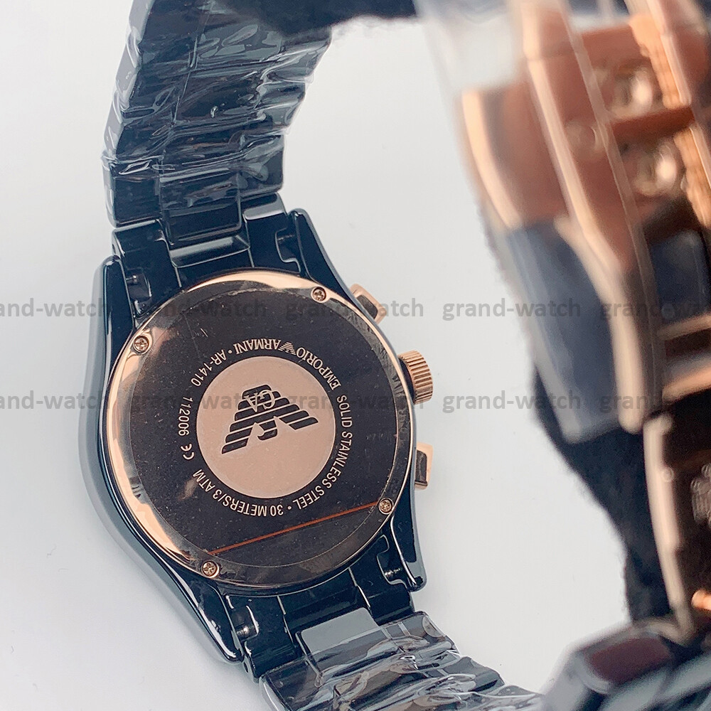 Emporio Armani AR1410 Classic Black Ceramica Chronograph