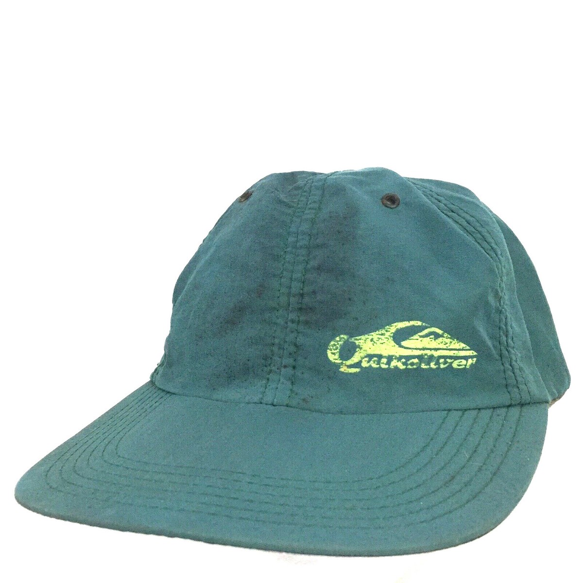 Vtg 80s Quicksilver Cap Spell Out Logo Nylon Made USA Surfer