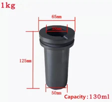0.5/2/5KG Graphite Crucible Gold Metal Smelting Jewelry Tool for Melting Furnace