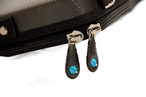 Leggage Foot Rest Messaging 15.6" Laptop Briefcase Black - Picture 7 of 9