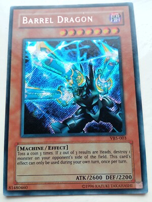 Barrel Dragon 2002 VB5-003 Secret Rare Valuable Book 5 Promo Yugioh