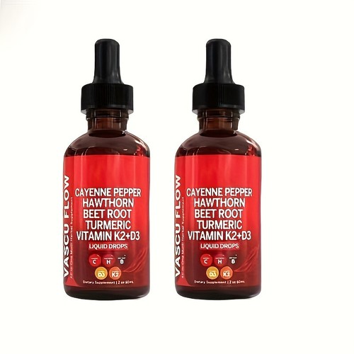 CAYENNE PEPPER, HAWTHORN, BEET ROOT, TURMERIC, VITAMIN K2+D3, ALL-IN-ONE LIQUID - Picture 9 of 14