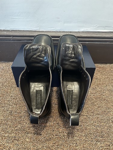 Barney’s New York Square Toe Chukka Boots Black Leather Sz US10/UK9 - Picture 14 of 17