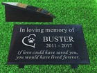 granite pet memorial plaque grave marker personalised 
