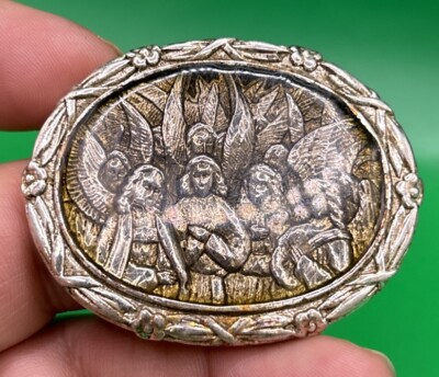 Vintage Vatican Library Collection Host of Angels Pin Brooch | eBay