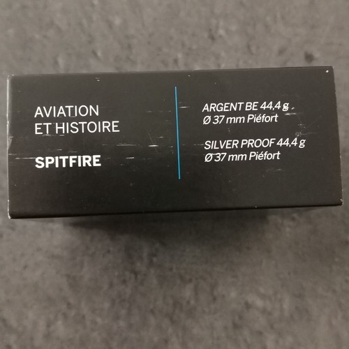 COFFRET PIEFORT 20 EURO ARGENT BE 2020 SPITFIRE 1500 EX. AVIATION ET HISTOIRE - Picture 6 of 8
