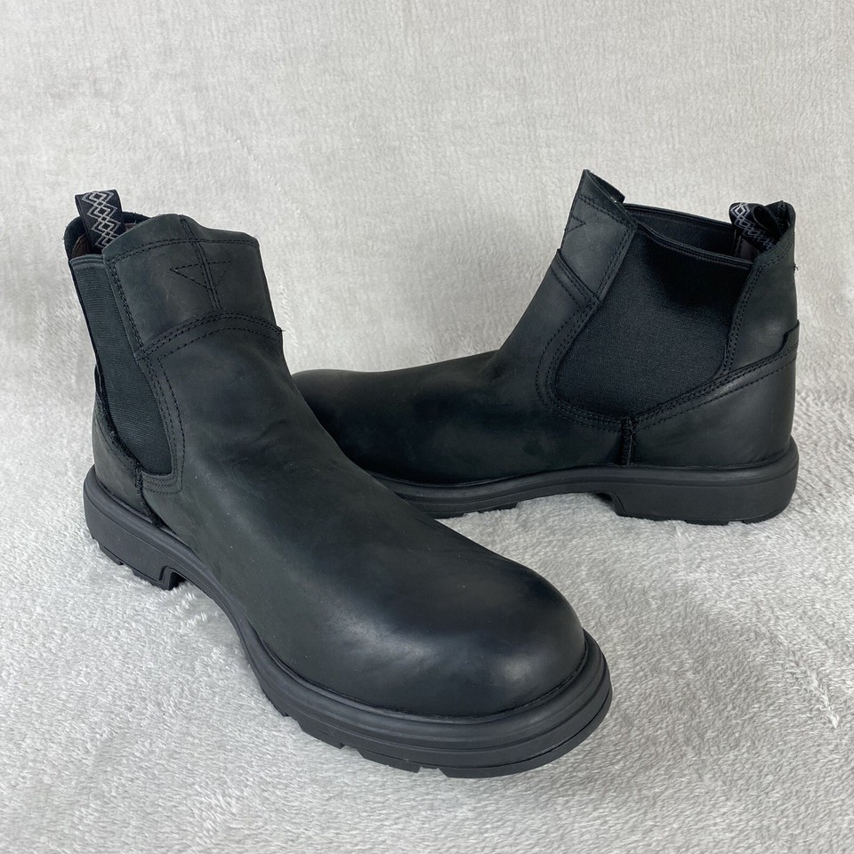 UGG Biltmore Men's Chelsea Boots Size 13 Black Leather Waterproof