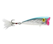 Rebel Fishing Lure P6003 Pop R 1/4 Oz Silver Blue Fishing Hard