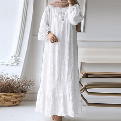 Abaya Muslim Women Long Maxi Dress Fashion Kaftan Dubai Gown Islamic Caftan Robe - Picture 12 of 25