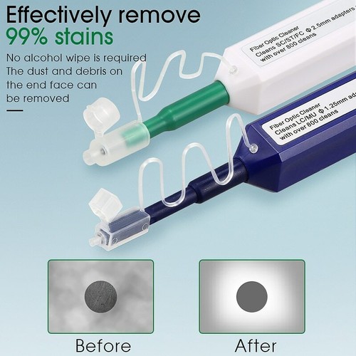 2PCS/lot FTTH Optical Smart Cleaner 2.5mm LC MU 1.25mm SC FC ST LC Connector - 第 4/9 張圖片
