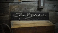 Custom Wedding Family Sign - Rustic Hand Made Vintage Wooden Sign
